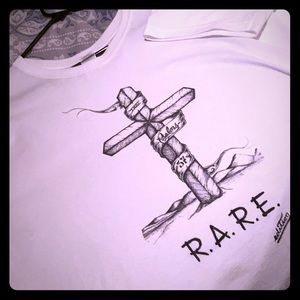White RARE t-shirts